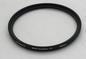 POLAROID SLIM FIT MULTICOATED UV ULTRA VIOLET CAMERA LENS FILTER 58MM - Picture 1 of 2