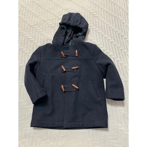 Boys navy wool winter coat size 4T - Picture 1 of 3