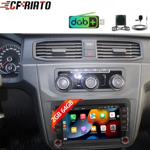 DAB+ Android 15 Autoradio Für VW Caddy 2003-2020 Apple Carplay Navi BT FM Kamera - Bild 1 von 15
