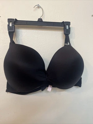 Sujetador Push Up Cacique Negro Boost Plunge Ajustable Con Aros Talla 46DD Giro Delantero Foto 1 de 4