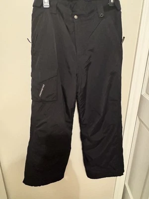 Ski Snow Pants Obermeyer boys girls Size 18 Black Insulated HydroBlock snowpants - Image 1 of 4