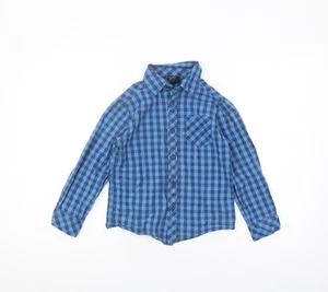 H&M Boys Blue Button-Up Shirt, Size 6-7 Years - Picture 1 of 12