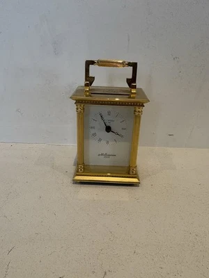 Vintage 2000 Millennium W M Widdop Classic Gold Plated Carriage Mantel Clock - Image 1 of 4
