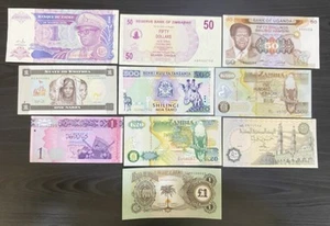 COLLECTION OF 10 AFRICAN NOTES - ALL UNC - AF SET 02 - Picture 1 of 2