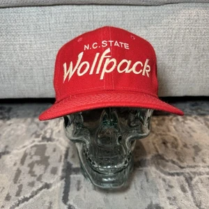 VTG NORTH CAROLINA NC State Wolfpack Sports Specialties Script Snapback Hat - Picture 1 of 11