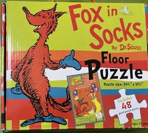 Dr Seuss 2010 Fox In Socks Floor Puzzle 48 Pieces Ages 3-5 years - Picture 1 of 4