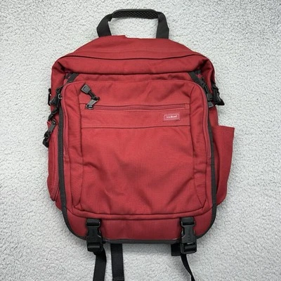 Mochila/cartera de viaje LL Bean 0NDR7 Deluxe Book Pack rojo poliéster ONDR7 Foto 1 de 4