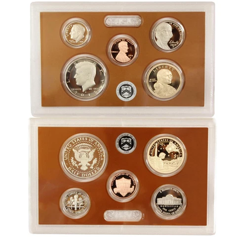 2019 S Partial Proof Set Kennedy Dime Nickel Cent Dollar CN-Clad US Mint 5 Coins Cover