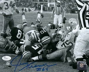 1967 PACKERS Jerry Kramer signed Ice Bowl 8x10 photo JSA COA AUTO Green Bay HOF - Picture 1 of 2