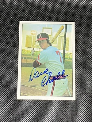 Dave Chalk California Angels Signed Auto 1975 SSPC Card #194 ~ COA - Image 1 of 3