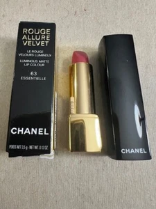 Chanel Lipstick ROUGE ALLURE VELVET MATTE LIP COLOUR 63 ESSENTIELLE NIB Fr Sh - Picture 1 of 4