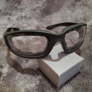 Chopper Padded Wind Resistant Sunglasses Motorcycle Riding Glasses - Picture 1 of 7