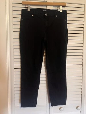 BUFFALO DAVID BITTON Women’s Size 12 Pants Denim Chinos Black Stretch Mid Rise - Image 1 of 4