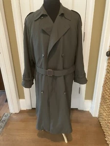 Vintage Pierre Cardin Men’s Insulated Long Top Coat, Dark Olive, 40R, EX Cond. - Picture 1 of 10