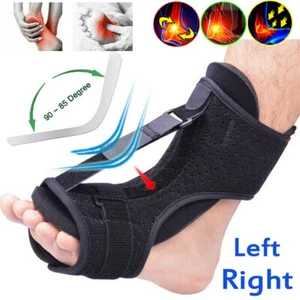 Plantar Fasciitis Night Splint Adjustable Drop Foot Orthotic Brace Ankle Support - Picture 1 of 11