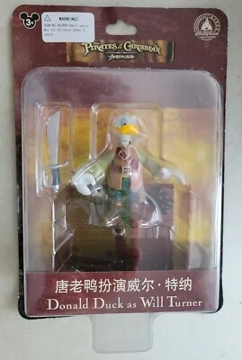 ¡NUEVA FIGURA DE PATO DONALD AS WILL TURNER DE PIRATAS DEL CARIBE DE LOS PARQUES DE DISNEY! Q1 Foto 1 de 3