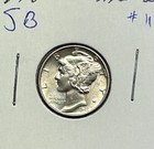 1941Fsb B U Mercury Dime #11(See My Other Listings)