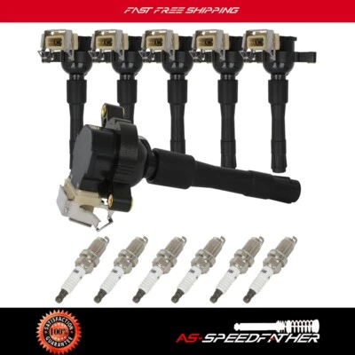 6 bobinas de encendido y 6 bujías para BMW 323i 323is 325Ci 325i 352i 352Xi 2,5 L Foto 1 de 4