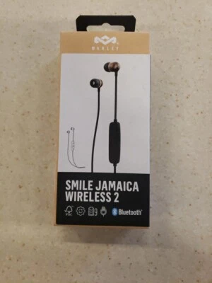 House Of Marley Smile Jamaica 2 Bluetooth Wireless Neck Band In-Earphones Black