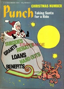 3-9 December 1975 PUNCH Magazine Cover Print Anniversary Gift 'Xmas Number' TROG - Picture 1 of 1
