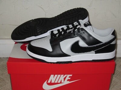 Nike Dunk Low Retro Chenille Swoosh Grey Fog Black Size 9.5 NEW! DQ7683-001 2022 - Image 1 of 4