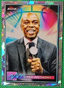 Greg Anthony/299 2021 Topps Finest Baloncesto Cracked Ice SP New York Knicks - Imagen 1 de 2