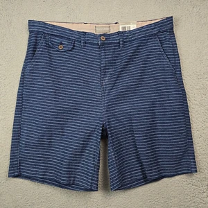 NEW Falls Creek Flat Front Shorts Mens 40 BLUE COTTON Outdoor DRAWSTRING NWT - Picture 1 of 12
