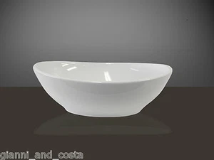 Bathroom Ceramic Small Oval Above Counter Top Basin Vanity - Picture 1 of 3