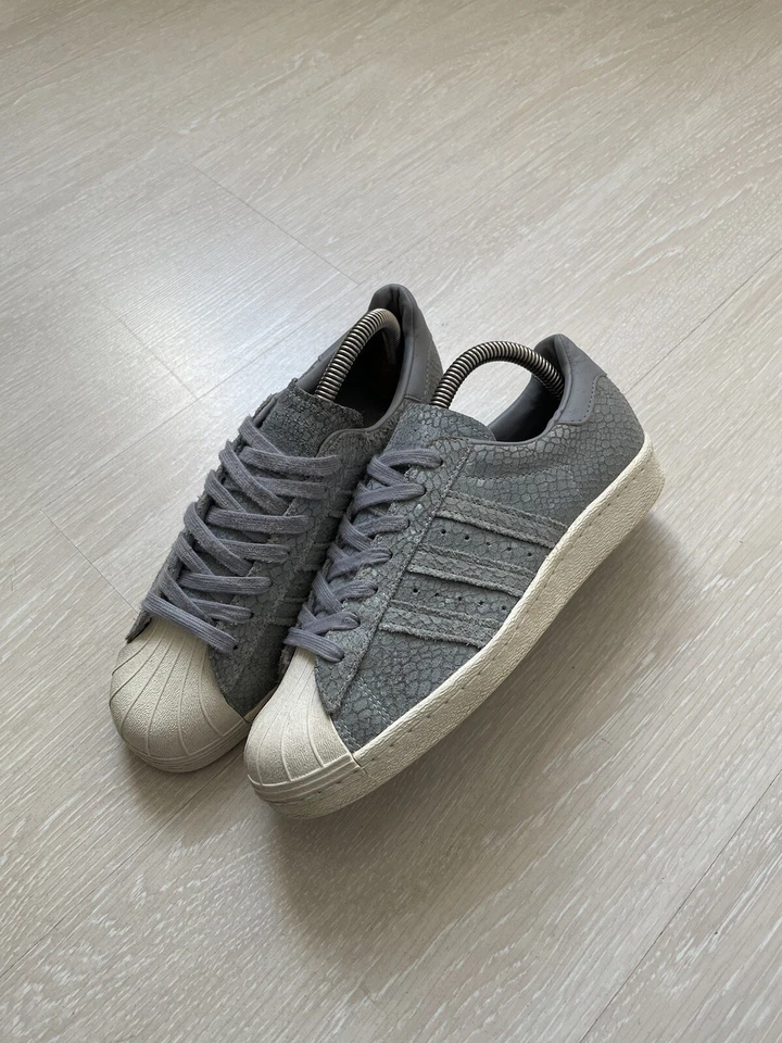 Rare Adidas Superstar 80s Grey Snakeskin Women’s Trainers Sneakers UK 6 US 7 1/2 - Image 1 of 4