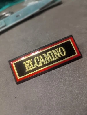 New Blem 1981 to 1985 Chevy "El Camino" Dash Plate Emblem Plaque 1982 1983 1984 - Image 1 of 4