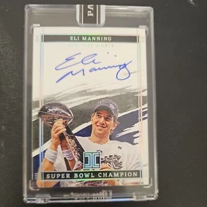 2024 Eli Manning Panini Impeccable Superbowl Autographed SBC-EMA Black Box 1/1 - Bild 1 von 2