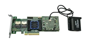 Adaptec ASR-6805T 512MB Interne PCIe-x8 6Gbps SAS Raid Manette & Batterie LP - Photo 1/2