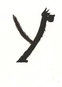 ALFABETO ESCOCÉS TERRIER Y IMPRESIÓN DE PINTURA LETRA ACEO CALIGRAFÍA ESCOCESA - Imagen 1 de 1