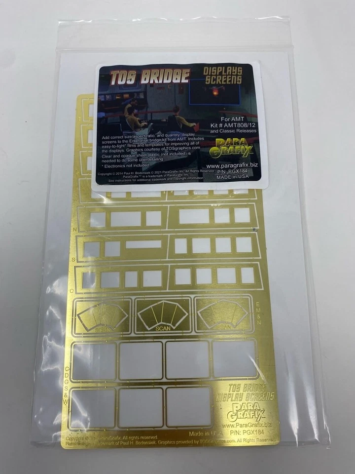 Paragrafix 1/32 Star Trek: TOS Enterprise USS Enterprise Bridge Display Scree... - Image 1 of 2