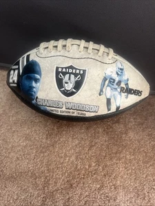 Oakland Raiders Charles Woodson Edición Limitada Fútbol Pequeño Michigan Coleccionar - Imagen 1 de 10