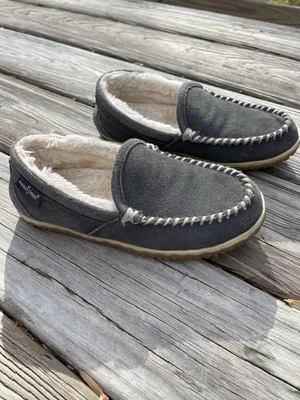 Women’s Minnetonka Tempe Slipper Grey Size 6M Mint! - Image 1 of 4