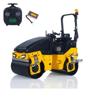 US Stock 1/14 BW120AD Metal RC Road Roller RTR Flysky ST8 Radio Battery Light - Picture 1 of 12