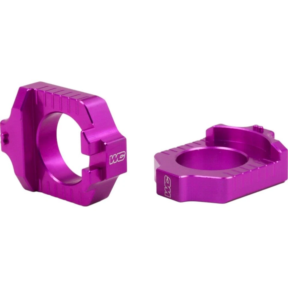 Works Connection Yamaha YZ250/450F 10-26 Purple Elite Axle Blocks - image 1 of 1