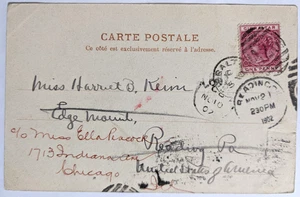 U.S.S. Chicago/Gibraltar, UK--Lesen, PA--Chicago, USA/Monte Carlo PC/1-P./1902 - Bild 1 von 2