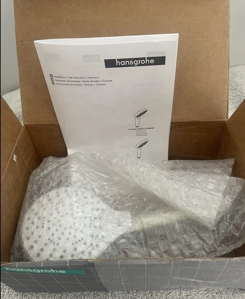 Hansgrohe Croma S 1.8 GPM chuveiro varinha multifuncional, 04724, níquel escovado, novo - Imagem 1 de 4