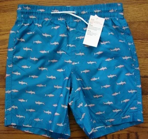 NWT Blue Hammerhead Shark Swim Trunks from Old Navy, Boys Size Large (10-12) - Picture 1 of 3