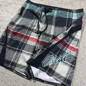 Baggy Y2K 2000’s Embroidered O’Neill Swim Surf Cargo Board Shorts - Picture 1 of 7