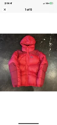 PATAGONIA 800 PRO HIMALAYAN DOWN PARKA EUC RED  XL OVERSTUFFED THICK GOOSE DOWN - Image 1 of 4