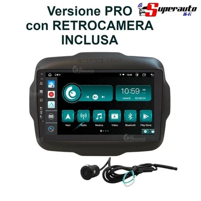 Jfsound JF-039JR-X9C PRO autoradio car tablet 9" fit JEEP RENEGADE 2014 Android - Immagine 1 di 4