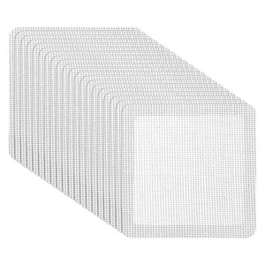Window Screen Repair Kit, 20Pcs for Window or Doors Screen, 4"x 4"(10cm x 10cm) - Picture 1 of 6