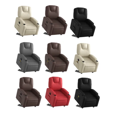 Massagesessel Relaxsessel Sofasessel Gartensofa mit Aufstehhilfe Kunstleder - Bild 1 von 4