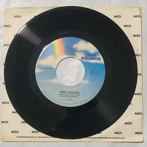 Merle Haggard ~ Wake Up/ The Way I Am ~ MCA Promo 45 RPM Record - Picture 1 of 4