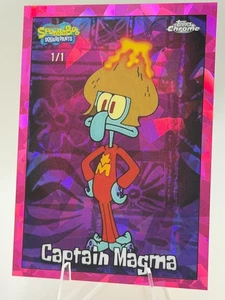 2025 Topps Cromo Padparadscha Zafiro Bob Esponja #136 Capitán Magma 1/1 - Imagen 1 de 14