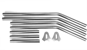 Hardtail Tubes Kit | Raw Steel | 30mm | 3/4" axle - Imagen 1 de 2