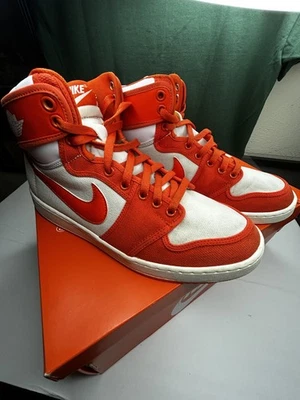 Size 11 - Air Jordan 1 KO High Syracuse Orange and White good condition  - Image 1 of 4
